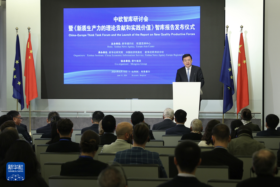 新华社国家高端智库报告《新质生产力的理论贡献和实践价值》在布鲁塞尔发布-图1