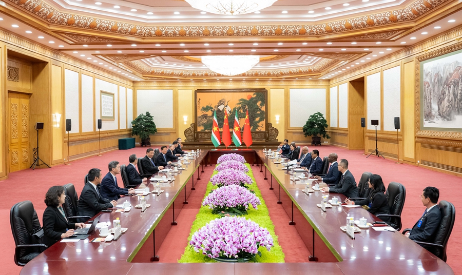 习近平同苏里南总统单多吉会谈-图2