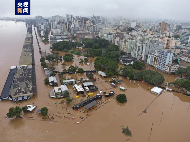 巴西南里奥格兰德州暴雨已造成66人死亡-图1