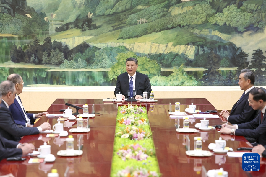 习近平会见俄罗斯外长拉夫罗夫-图2