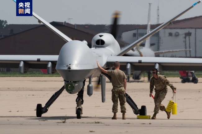 也门胡塞武装称近日击落两架美军MQ-9无人机-图1
