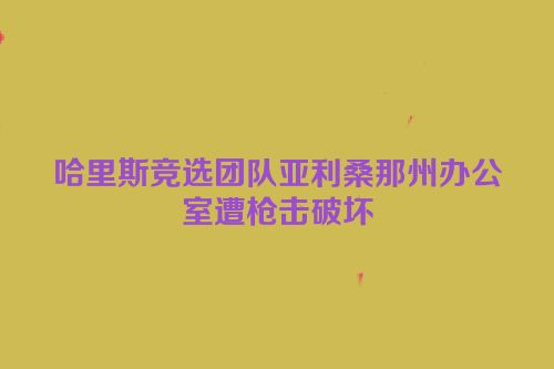 哈里斯竞选团队亚利桑那州办公室遭枪击破坏