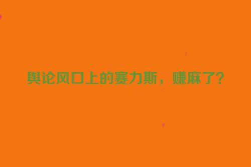 舆论风口上的赛力斯，赚麻了？