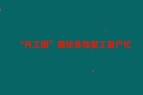“开工图”描绘各地复工复产忙