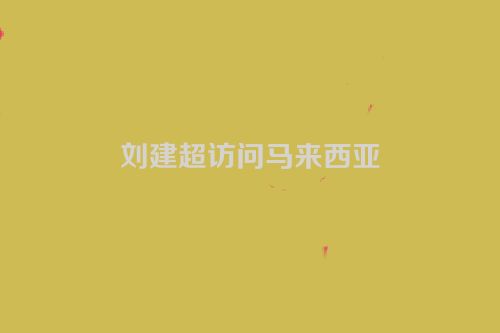 刘建超访问马来西亚