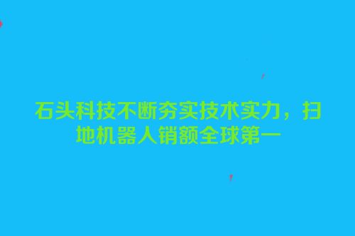 石头科技不断夯实技术实力，扫地机器人销额全球第一