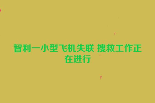 智利一小型飞机失联 搜救工作正在进行