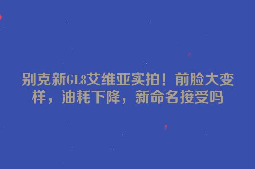 别克新GL8艾维亚实拍！前脸大变样，油耗下降，新命名接受吗