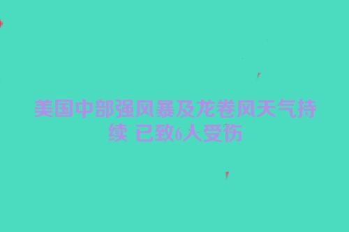 美国中部强风暴及龙卷风天气持续 已致6人受伤