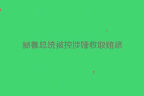 秘鲁总统被控涉嫌收取贿赂