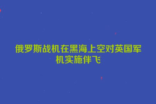 俄罗斯战机在黑海上空对英国军机实施伴飞