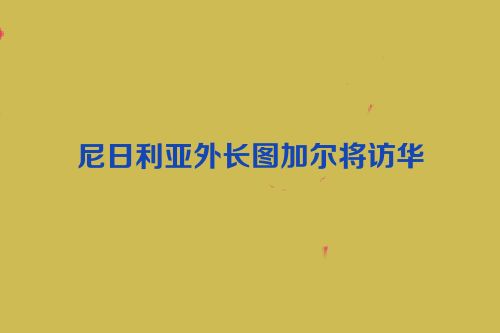 尼日利亚外长图加尔将访华
