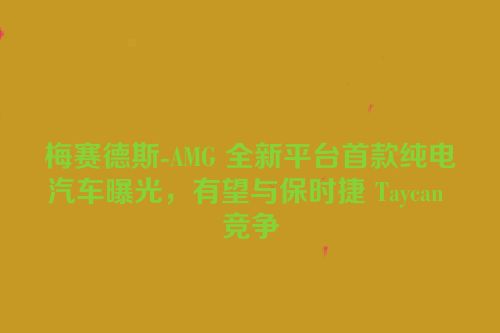 梅赛德斯-AMG 全新平台首款纯电汽车曝光，有望与保时捷 Taycan 竞争