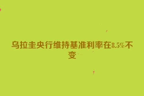乌拉圭央行维持基准利率在8.5%不变